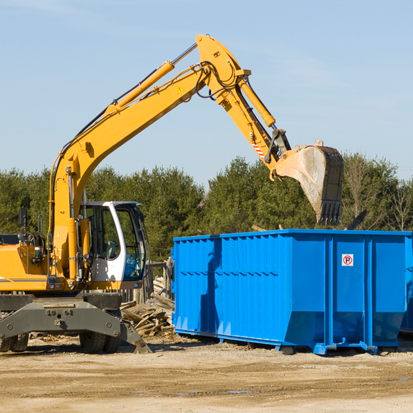 are there any restrictions on where a residential dumpster can be placed in Chester Montana